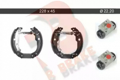 R BRAKE 79rbkt0022 -  Комплект тормозных колодок